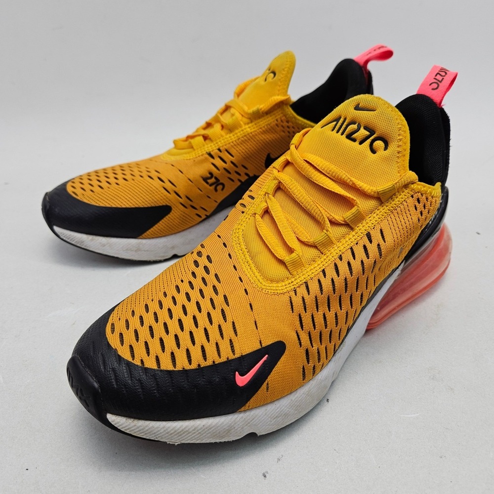 Nike Air Max 270 GS University Gold Black Yellow 943345-700 7Y Womens 8.5
